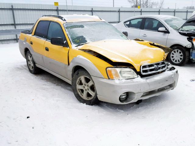 4S4BT62C337112101 - 2003 SUBARU BAJA SPORT YELLOW photo 1