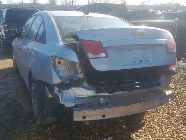 1G1PA5SH8D7327019 - 2013 CHEVROLET CRUZE LS SILVER photo 3