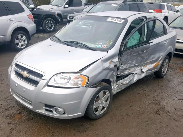 KL1TD56608B282982 - 2008 CHEVROLET AVEO BASE ვერცხლისფერი ფოტო 2