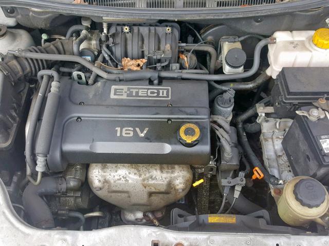 KL1TD56608B282982 - 2008 CHEVROLET AVEO BASE ვერცხლისფერი ფოტო 7