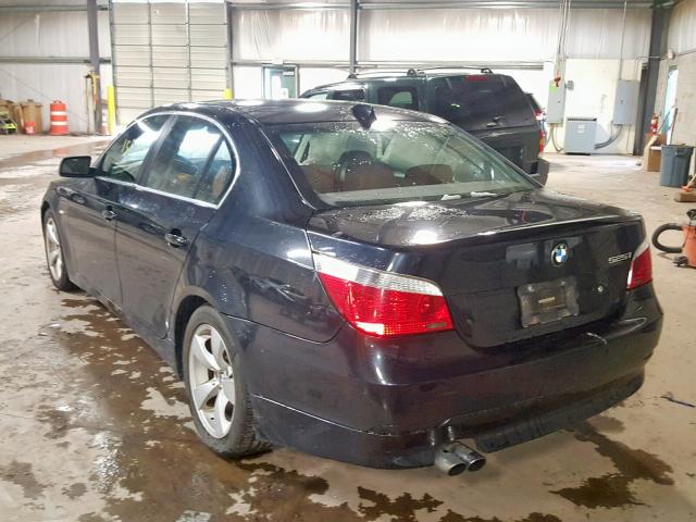 WBANA53505B863428 - 2005 BMW 525 I BLACK photo 3