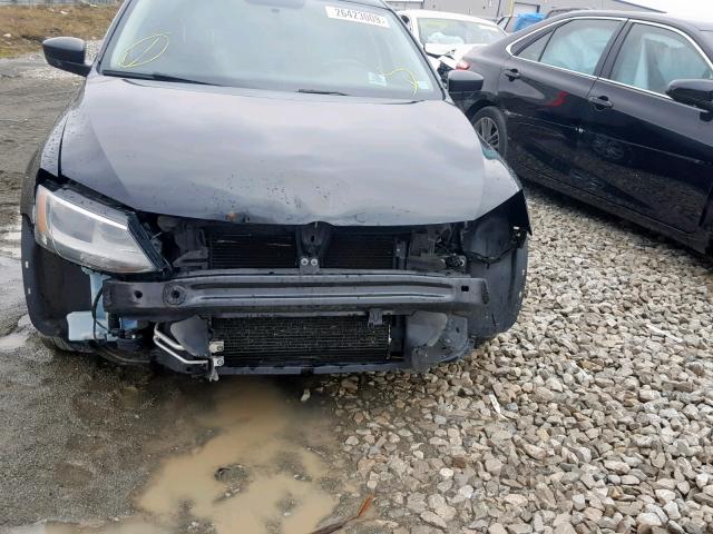 3VW2K7AJ9DM300333 - 2013 VOLKSWAGEN JETTA BASE BLACK photo 9