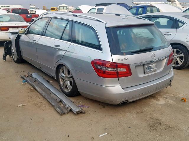 WDDHH8HB2BA492923 - 2011 MERCEDES-BENZ E 350 4MAT SILVER photo 3