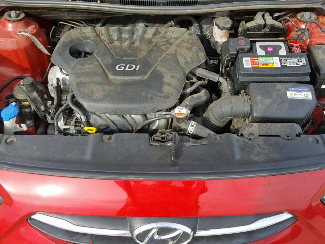 KMHCT4AE7GU080286 - 2016 HYUNDAI ACCENT SE RED photo 7