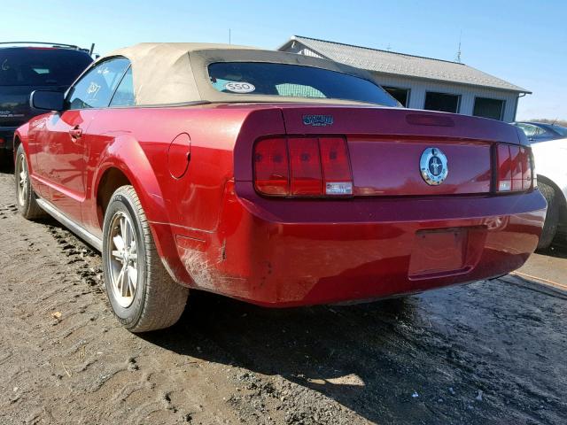 1ZVFT84N875296773 - 2007 FORD MUSTANG RED photo 3