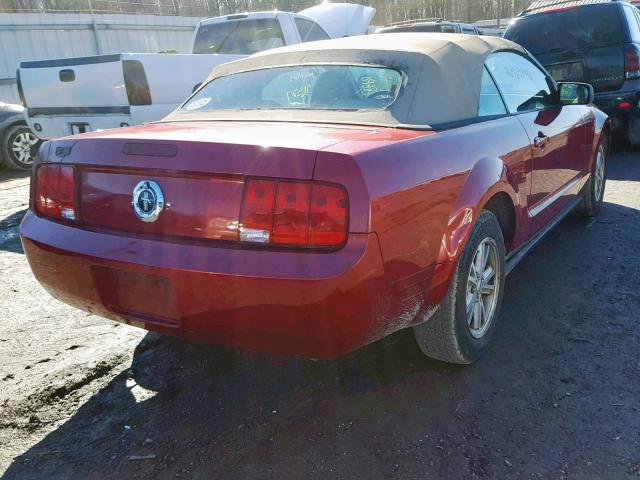 1ZVFT84N875296773 - 2007 FORD MUSTANG RED photo 4