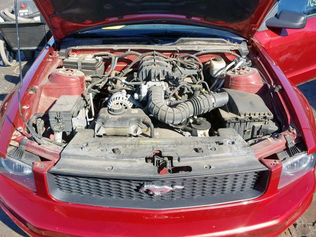 1ZVFT84N875296773 - 2007 FORD MUSTANG RED photo 7