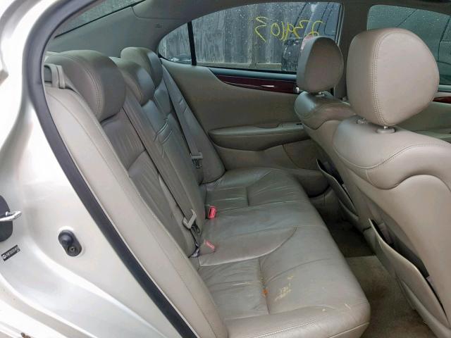 JTHBF30G530149108 - 2003 LEXUS ES 300 SILVER photo 6