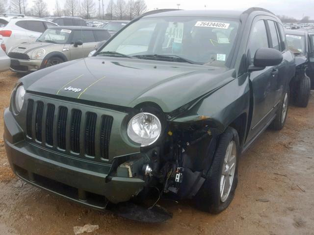 1J8FF47W68D714495 - 2008 JEEP COMPASS SP მწვანე ფოტო 2