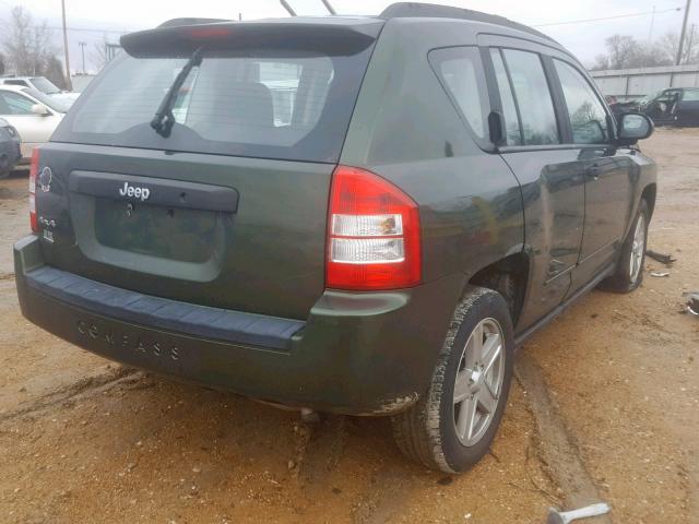 1J8FF47W68D714495 - 2008 JEEP COMPASS SP მწვანე ფოტო 4