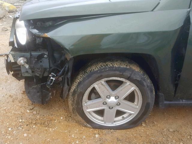 1J8FF47W68D714495 - 2008 JEEP COMPASS SP მწვანე ფოტო 9