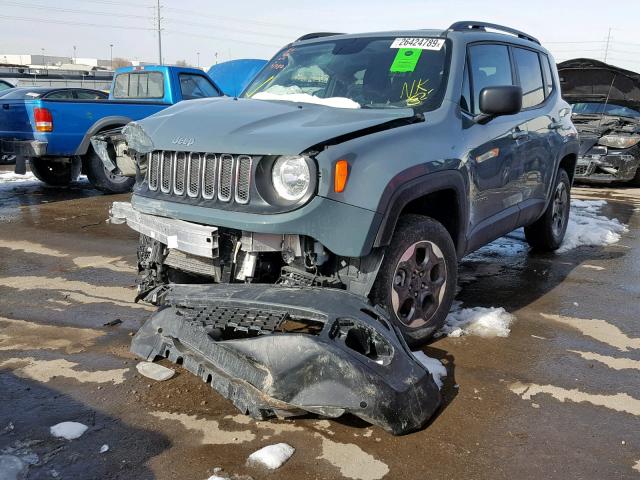ZACCJBAB0JPH15460 - 2018 JEEP RENEGADE S 灰色 照片 2