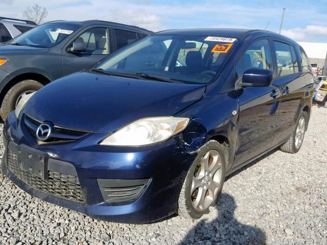 JM1CR293480303516 - 2008 MAZDA 5 BLUE photo 2