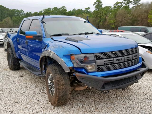 1FTFW1R69EFB16937 - 2014 FORD F150 SVT R BLUE photo 1