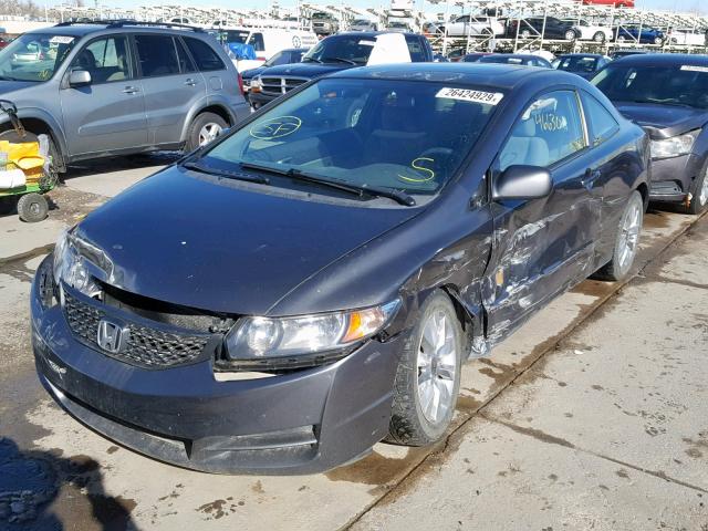 2HGFG1B86AH504968 - 2010 HONDA CIVIC EX GRAY photo 2