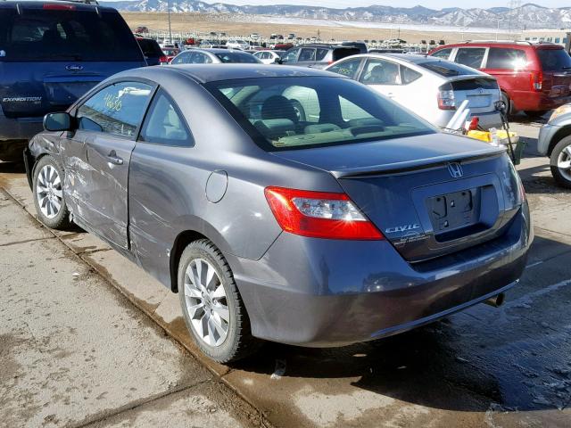 2HGFG1B86AH504968 - 2010 HONDA CIVIC EX GRAY photo 3