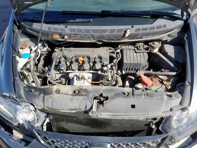 2HGFG1B86AH504968 - 2010 HONDA CIVIC EX GRAY photo 7