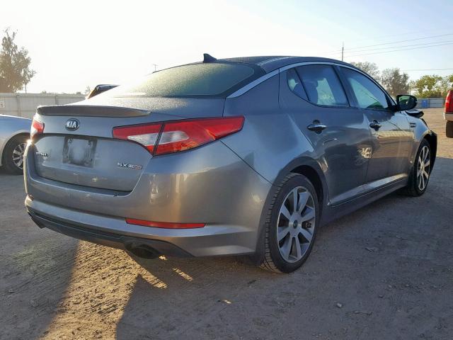 5XXGR4A69DG181974 - 2013 KIA OPTIMA SX GRAY photo 4