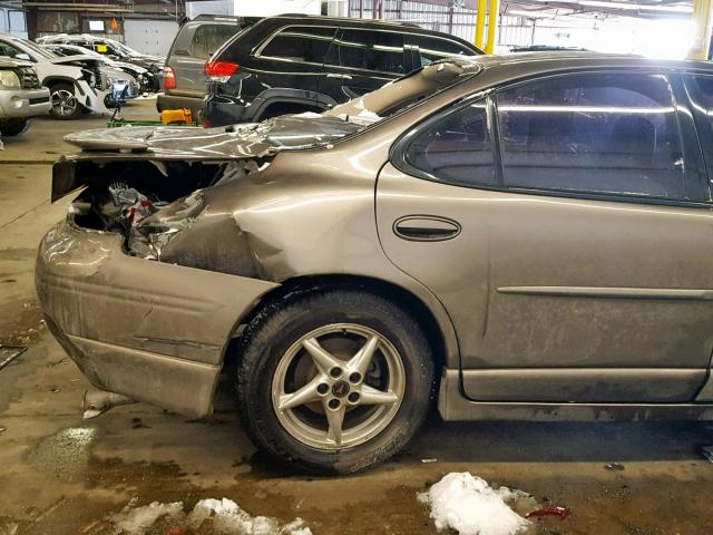 1G2WR5216XF314167 - 1999 PONTIAC GRAND PRIX BROWN photo 9