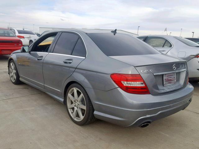 WDDGF4HB6CR210182 - 2012 MERCEDES-BENZ C 250 GRAY photo 3