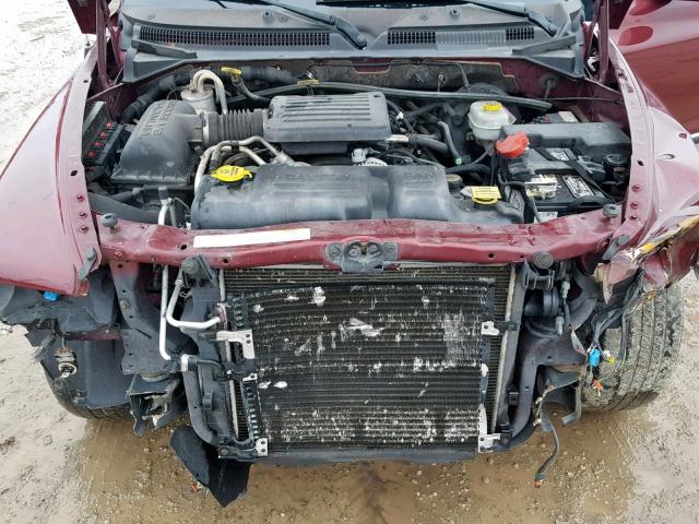 1D7HL48N83S181333 - 2003 DODGE DAKOTA QUA MAROON photo 7