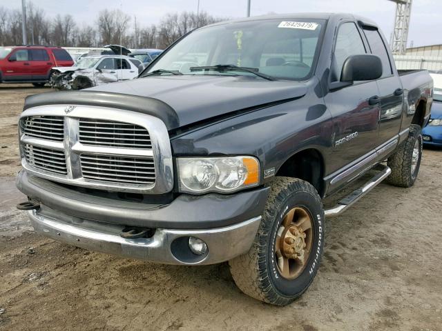 3D7KU28D74G106484 - 2004 DODGE RAM 2500 S GRAY photo 2