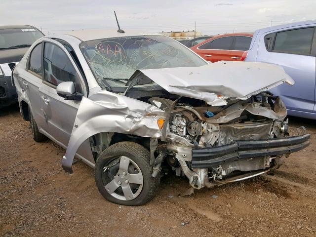 KL1TD56E49B370085 - 2009 CHEVROLET AVEO LS SILVER photo 1