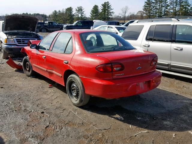 1G1JC524127417543 - 2002 CHEVROLET CAVALIER B RED photo 3