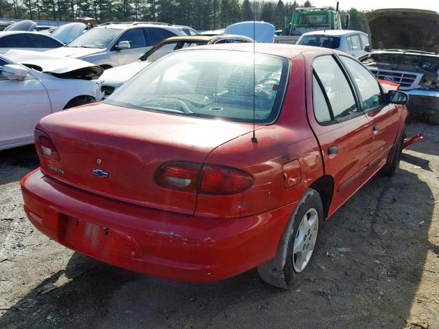 1G1JC524127417543 - 2002 CHEVROLET CAVALIER B RED photo 4