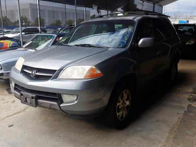 2HNYD18631H514406 - 2001 ACURA MDX TOURIN GRAY photo 2