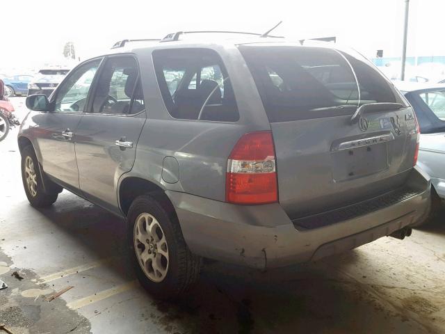 2HNYD18631H514406 - 2001 ACURA MDX TOURIN GRAY photo 3