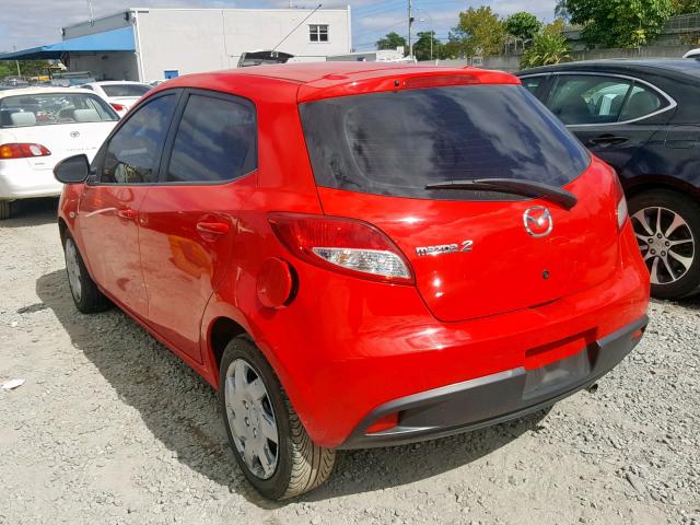 JM1DE1KY5E0174505 - 2014 MAZDA MAZDA2 SPO RED photo 3