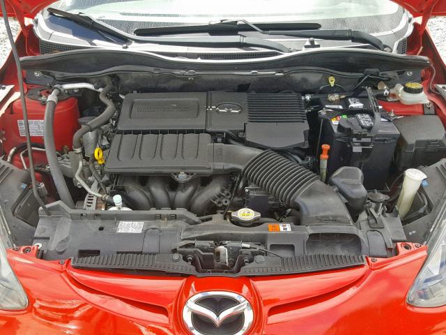 JM1DE1KY5E0174505 - 2014 MAZDA MAZDA2 SPO RED photo 7