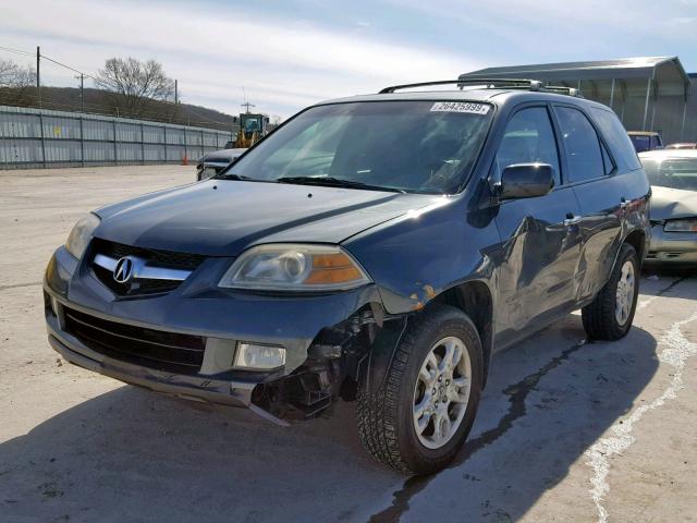 2HNYD18806H539031 - 2006 ACURA MDX TOURIN BLUE photo 2