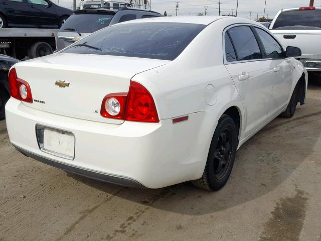 1G1ZG57B084272892 - 2008 CHEVROLET MALIBU LS WHITE photo 4