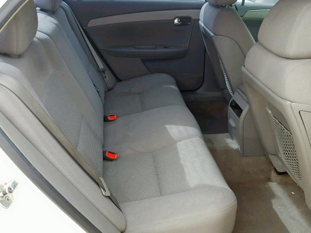 1G1ZG57B084272892 - 2008 CHEVROLET MALIBU LS WHITE photo 6