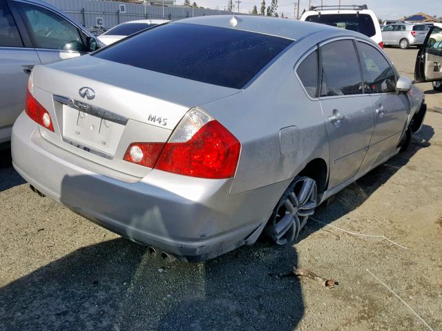 JNKBY01E76M200322 - 2006 INFINITI M45 BASE GRAY photo 4