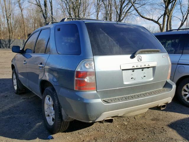 2HNYD18845H524479 - 2005 ACURA MDX TOURIN BLUE photo 3