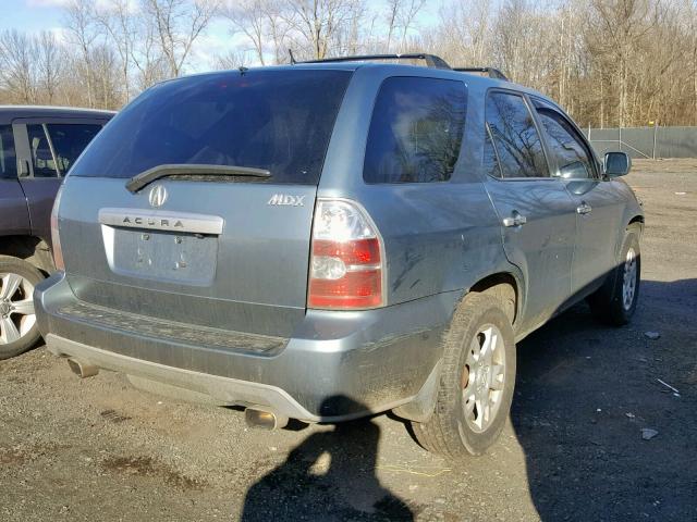 2HNYD18845H524479 - 2005 ACURA MDX TOURIN BLUE photo 4