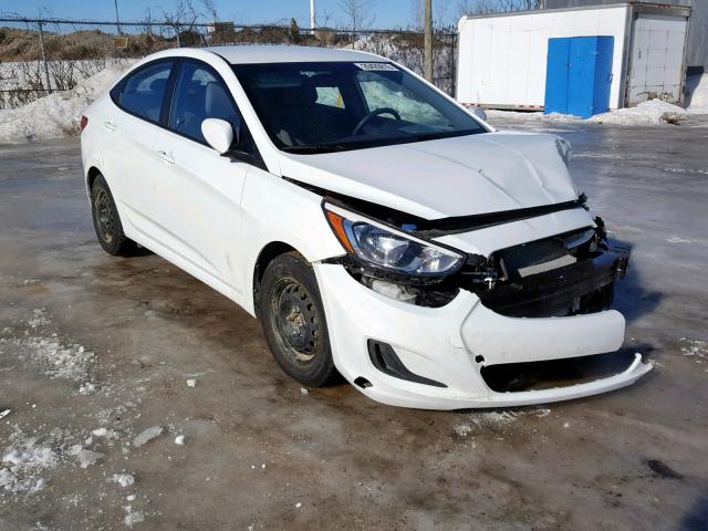 KMHCT4AE8GU081706 - 2016 HYUNDAI ACCENT SE WHITE photo 1