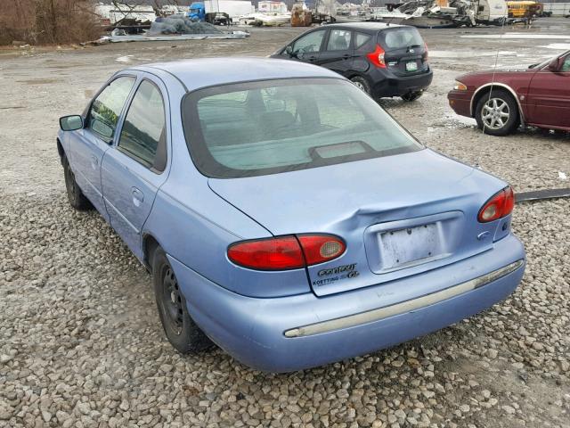 1FALP653XSK177666 - 1995 FORD CONTOUR GL BLUE photo 3