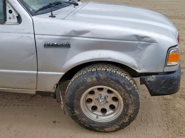 1FTYR10D28PA84732 - 2008 FORD RANGER SILVER photo 9
