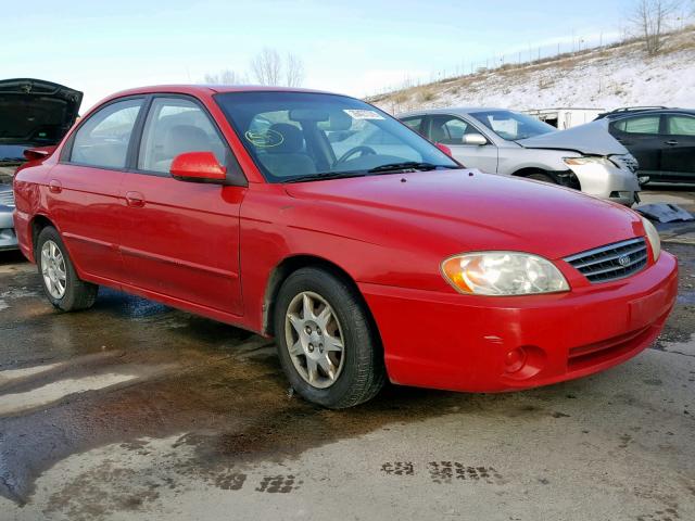 KNAFB121125149245 - 2002 KIA SPECTRA BA RED photo 1