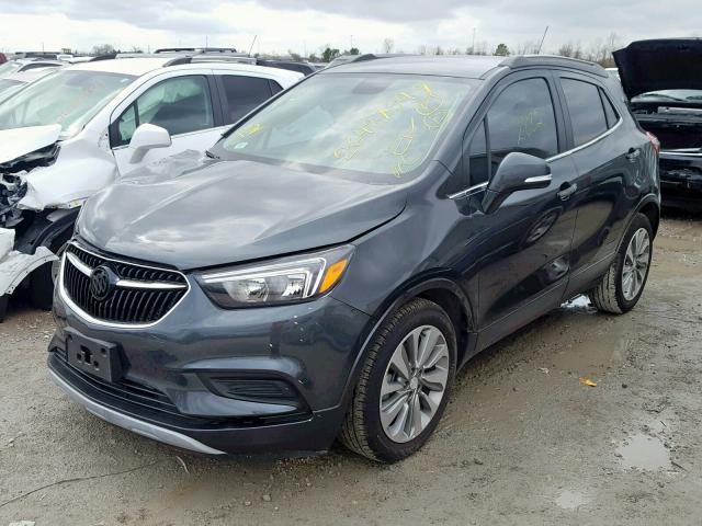 KL4CJASB7JB673964 - 2018 BUICK ENCORE PRE GRAY photo 2