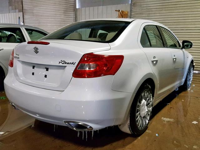 JS2RE9A3XC6100555 - 2012 SUZUKI KIZASHI SE WHITE photo 4