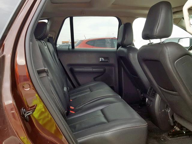 2FMDK38C39BA41371 - 2009 FORD EDGE SEL BURGUNDY photo 6