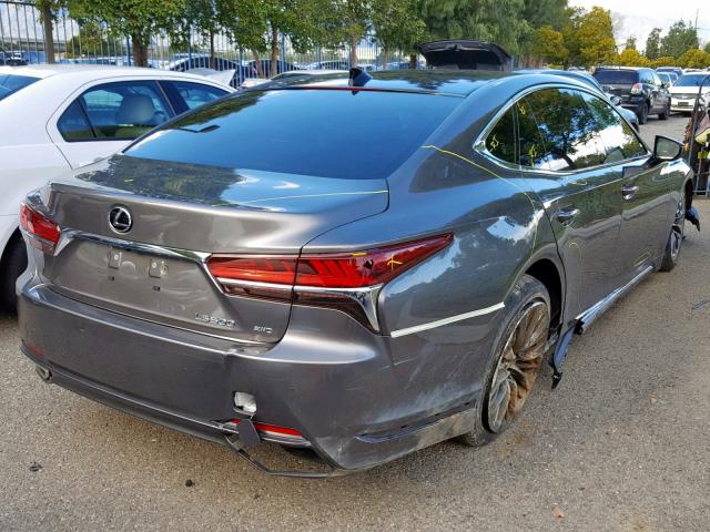 JTHC5LFF7J5001743 - 2018 LEXUS LS 500 GRAY photo 4