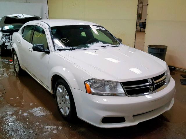 1B3BD4FB6BN518814 - 2011 DODGE AVENGER EX WHITE photo 1