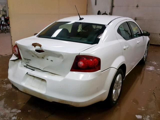 1B3BD4FB6BN518814 - 2011 DODGE AVENGER EX WHITE photo 4