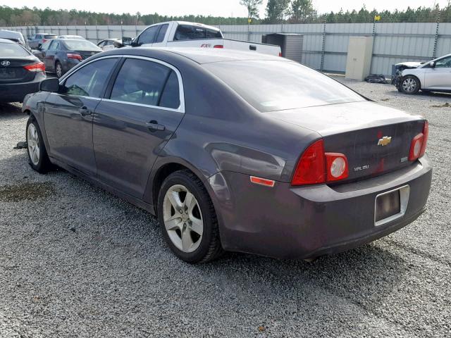 1G1ZA5EU8BF343662 - 2011 CHEVROLET MALIBU LS 灰色 照片 3